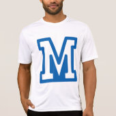 T-SHIRT LETTRE BLEUE VARIABLE M MONO (Devant)