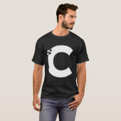 T-shirt LETTRE C Alphabet initial (Devant entier)
