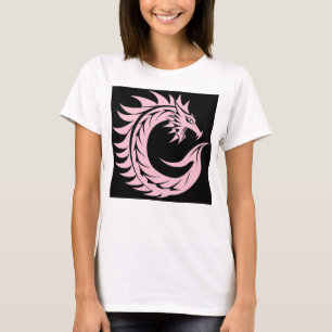 T-shirt Lettre C de style dragon, Alphabet Dragon, Monogra