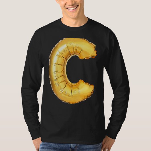T-SHIRT LETTRE C MAJUSCULE CHOUFFET INITIAL (Devant)
