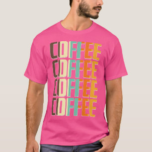 T-shirt Lettre café café femme Imprimer Café drôle