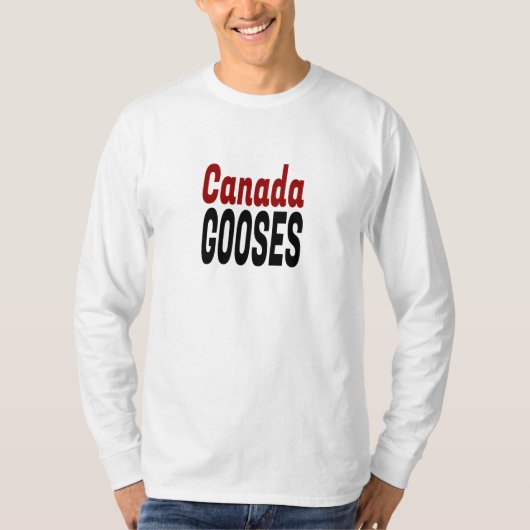 T-shirt Lettre canadienne Gooses Kenny Funny Nouveauté (Devant)