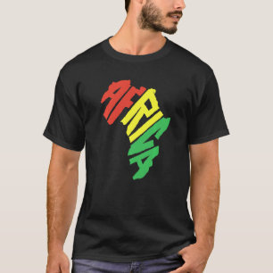 T-shirt Lettre continentale africaine Reggae Culture afric