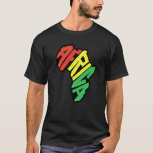 T-shirt Lettre continentale africaine Reggae Culture afric