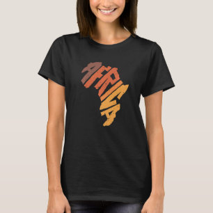 T-shirt Lettre continentale africaine Safari Culture Pri