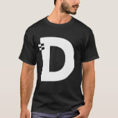 T-shirt Lettre D Alphabet Monogramme initial (Devant)