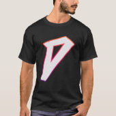T-shirt Lettre D Graffiti Street Lettre D Typographie Alph (Devant)