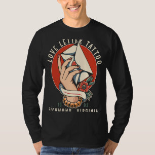 T-shirt Lettre d'amour Studio de tatouage Richmond Old Sch