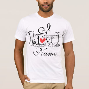 T-shirt Lettre d'amour vintage