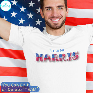 T-shirt LETTRE DE BALLON DU SUPPORTEUR DE TEAM HARRIS Kama