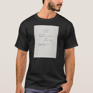 T-shirt Lettre de démission de Richard M. Nixon 1974