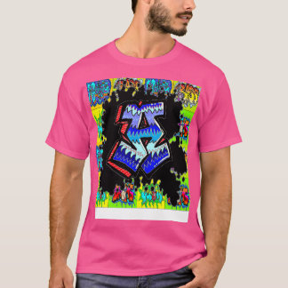 T-shirt lettre de graffiti urbain