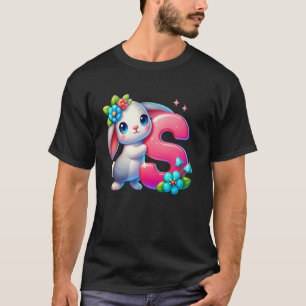 T-shirt Lettre de l'alphabet de Pâques S u2013 Œuf ABC drô