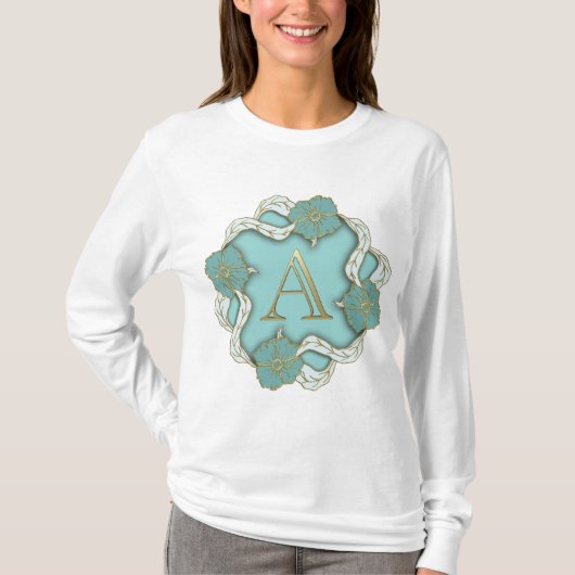 T-shirt Lettre de l'alphabet initiale (Devant)