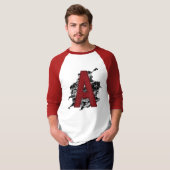 T-shirt Lettre d'écarlate A (Devant entier)