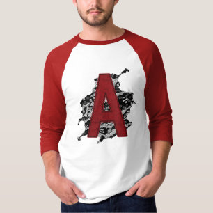 T-shirt Lettre d'écarlate A