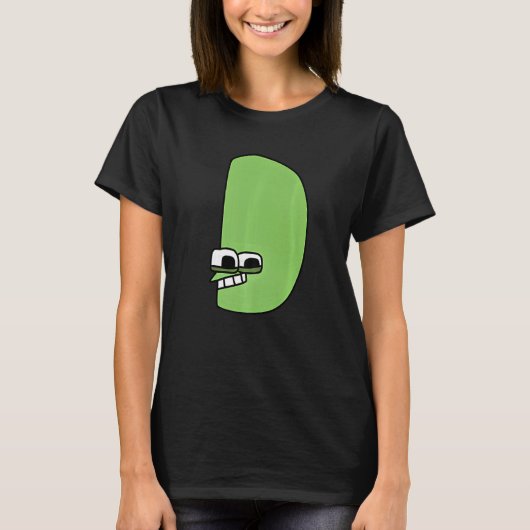 T-shirt Lettre d'émotion D Alphabet Lore (Devant)