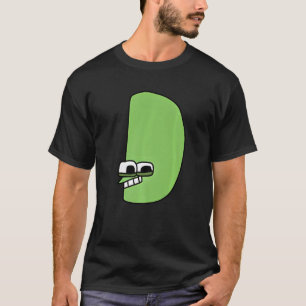 T-shirt Lettre d'émotion D Alphabet Lore