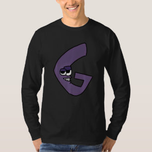 T-shirt Lettre d'émotion G Alphabet Lore