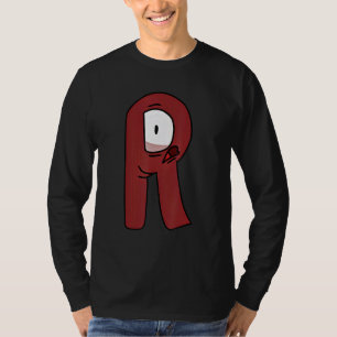 T-shirt Lettre d'émotion R Alphabet Lore