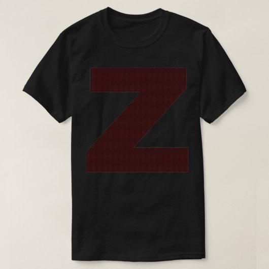 T-shirt LETTRE Diamond Rouge Z (Design devant)