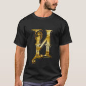 T-SHIRT LETTRE D'OR H (Devant)