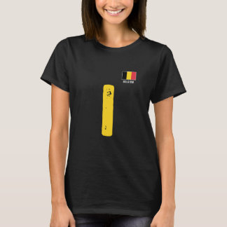T-shirt LETTRE Drapeau Humain LIMITE Belgique
