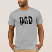 T-shirt Lettre du lecteur de basket-ball DAD - texte perso (Devant)