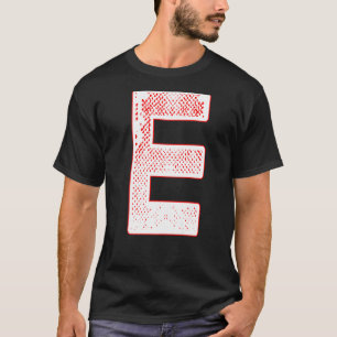 T-shirt Lettre E Caractères alphabet - Lettre initiale E m