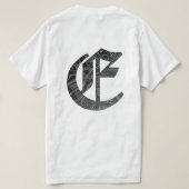 T-shirt Lettre "E" dans le style gothique (Design dos)
