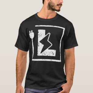 T-shirt Lettre électrique L Électricien ou Engi électrique