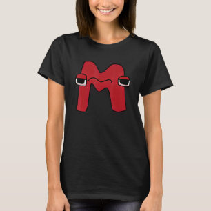 T-shirt Lettre Émotion M Alphabet Lore Pour Garçons Filles