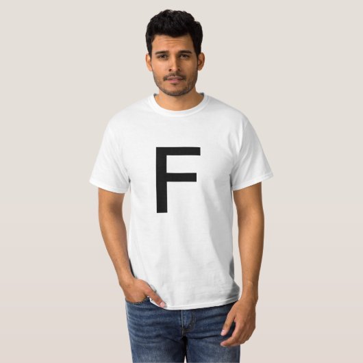 T-shirt Lettre F (Devant entier)