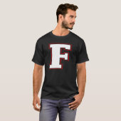 T-shirt LETTRE F MONogramme F ORIGINAL MAJUSCULE (Devant entier)
