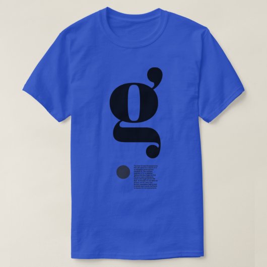 T-shirt Lettre g (Design devant)