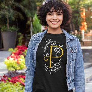 T-shirt LETTRE GOURMANDE VITALE P MONogramme