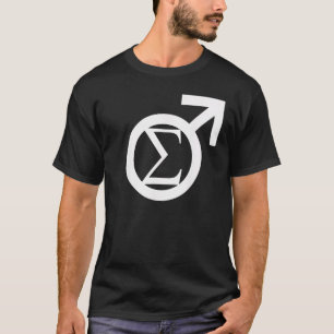 T-shirt LETTRE GRECQUE Sigma HOMME Loner Symbole Créatif T