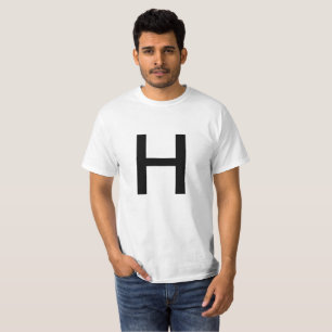 T-shirt Lettre H
