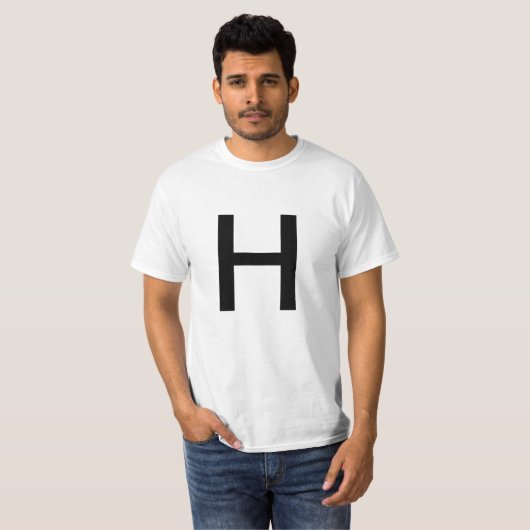 T-shirt Lettre H (Devant entier)