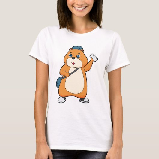 T-shirt Lettre hamster Postman (Devant)