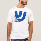 T-shirt Lettre hébraïque Shin (ש) Shalom (Devant)