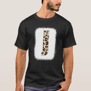 T-shirt Lettre imprimable J Lettre initiale J Leopard B