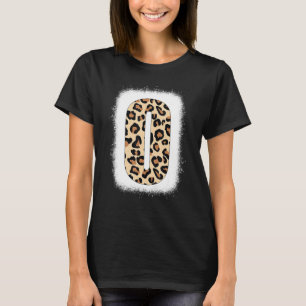 T-shirt Lettre imprimée O Lettre initiale O Leopard B