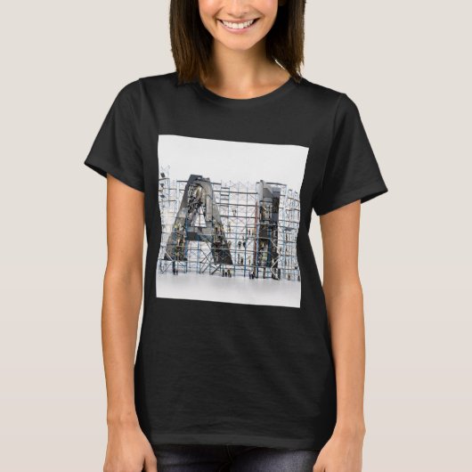 T-shirt Lettre Industrielle – IA (Devant)