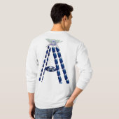 T-shirt Lettre Initiale A, Monogramme Moderne Design (Dos entier)