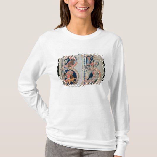 T-shirt Lettre initiale "B" Beatus vir - Blessed est (Devant)