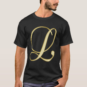 T-shirt Lettre initiale monogramme L