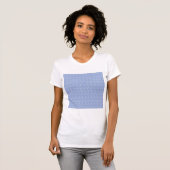 T-shirt LETTRE INITIALE MONOGRAPHIQUE A Bleu (Devant entier)