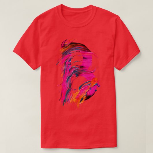 T-shirt Lettre initiale peinte de couleur B (Design devant)