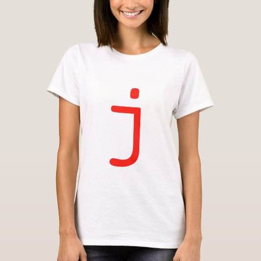 T-shirt Lettre J (Devant)